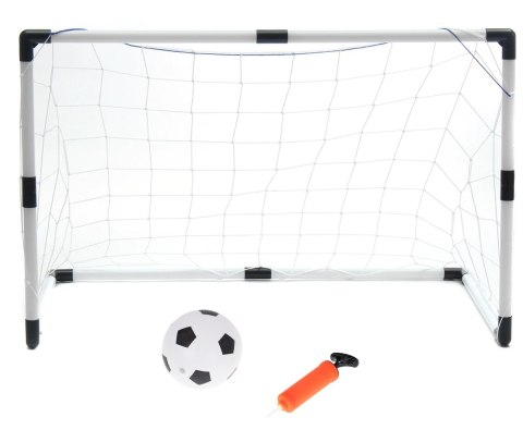 Bramki piłkarskie dla dzieci 2w1 (2szt-125x60x92cm/1szt-233x150x92cm) + piłka + pompka