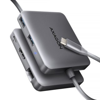 AXAGON HMC-5HL 2x USB-A, HDMI, LAN, hub USB 3.2 Gen 1, PD 100W - szary