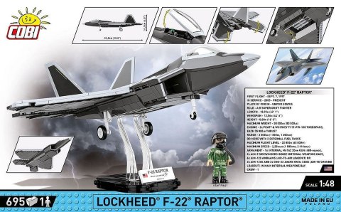 COBI 5855 Armed Forces Lockheed F-22 Raptor 695 klocków