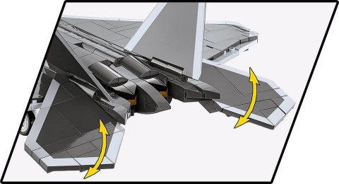 COBI 5855 Armed Forces Lockheed F-22 Raptor 695 klocków