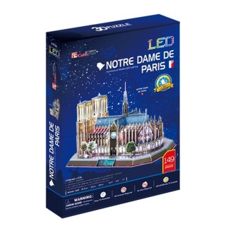 CUBIC FUN LED 306-20509 PUZZLE 3D LED - KATEDRA NOTRE DAME