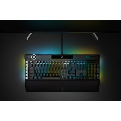 Klawiatura Gamingowa Corsair K100 RGB, Corsair OPX, LED RGB - Czarna