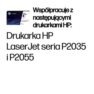 HP 05A oryginalny wkład z czarnym tonerem LaserJet