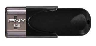 Pendrive PNY Attache4 8 GB Czarny (8 GB /USB 2.0 /Czarny )