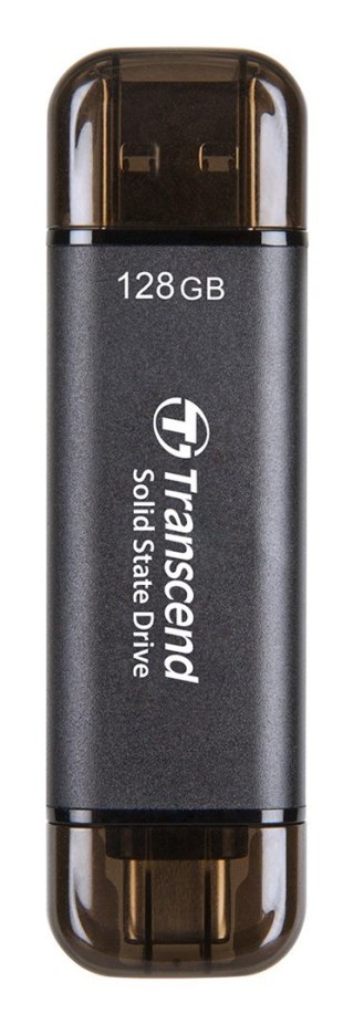 Transcend ESD310C Technologia Thunderbolt 128 GB USB Type-A / USB Type-C USB 3.2 Gen 2x2 Czarny