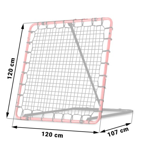 Bramka treningowa rebounder Neo-Sport NS-491 120 x 120 cm