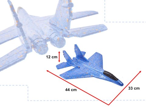 Szybowiec samolot styropianowy odrzutowiec 44cm