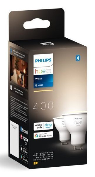 Philips Hue White GU10 Inteligentne oświetlenie punktowe Bluetooth/Zigbee 4,2 W