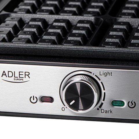 Adler AD 3083 gofrownica 4 gofry 1800 W Czarny, Srebrny