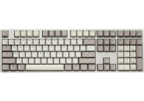 Ducky Origin Vintage klawiatura Uniwersalne USB QWERTY Angielski Szary