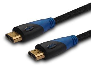 Kabel HDMI Savio CL-49 5m, oplot nylonowy, złote końcówki