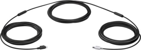 Logitech GROUP 15m Extender Cable kabel PS/2 6-p Mini-DIN Czarny