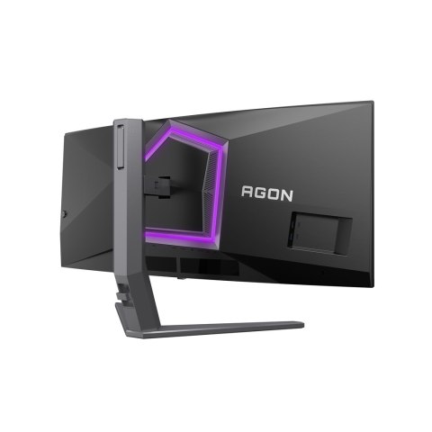 AOC AGON PRO AG346UCD monitor komputerowy 86,4 cm (34") 3440 x 1440 px Wide Quad HD QD-OLED Czarny, Szary