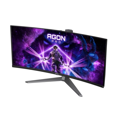 AOC AGON PRO AG346UCD monitor komputerowy 86,4 cm (34") 3440 x 1440 px Wide Quad HD QD-OLED Czarny, Szary