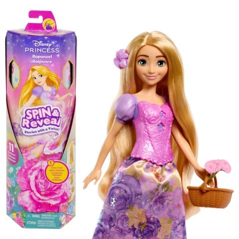 Disney Princess Lalka Roszpunka Spin&Reveal HTV86 MATTEL