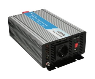 Extralink OPIP-1000W | Przetwornica napięcia | 12V - 230W, 1000W, czysty sinus