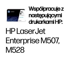 HP 89X oryginalny czarny toner LaserJet o dużej wydajności