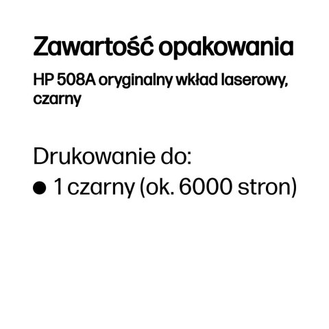 HP Toner Black Pages 6.000 508A