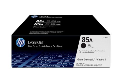 Toner HP zestaw HP 85A, HP85A=CE285AD, zawiera 2 szt. czarny CE285A