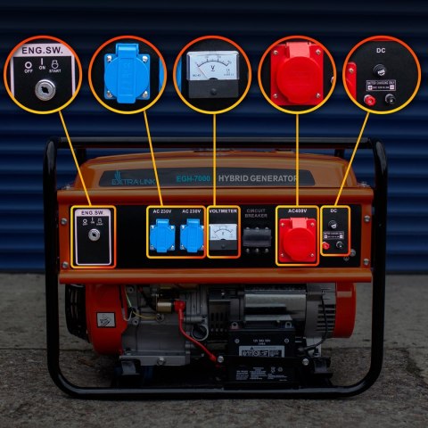 EXTRALINK GENERATOR HYBRYDOWY EGH-7000 7KW