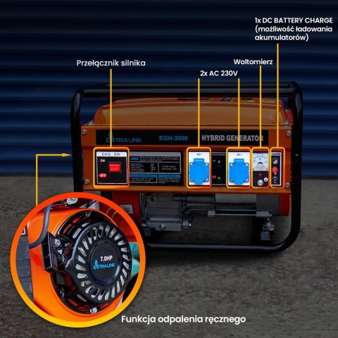 EXTRALINKA AGREGAT HYBRYDOWY EGH-3000 3KW