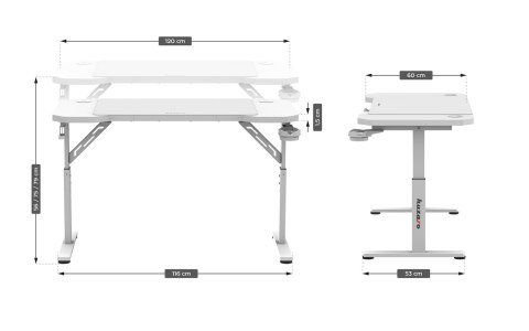 Biurko gamingowe Huzaro Hero 2.6 White
