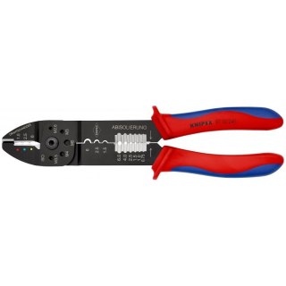 Knipex 97 32 240 zaciskarka kablowa Narzędzie do zaciskania Czarny, Niebieski, Czerwony