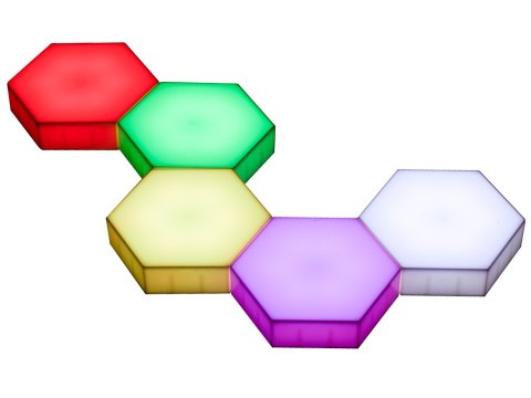 Lampa modułowa LED dotykowa ścienna 5szt kolor