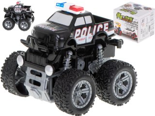 Samochód terenowy Monster Truck z napędem auto policyjne amortyzatory 1:36