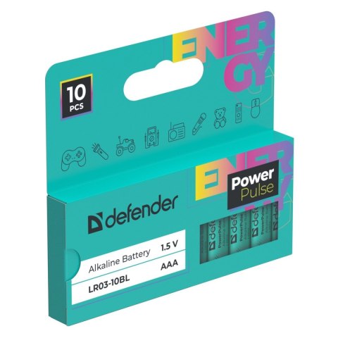 BATERIA ALKALICZNA DEFENDER LR03-10BL - TYP AAA - BLISTER 10szt.