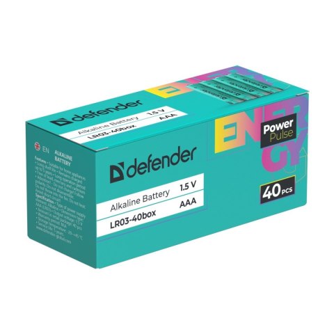 BATERIA ALKALICZNA DEFENDER LR03-40BOX - TYP AAA - 40szt.