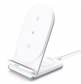 LC-A2 White ładowarka bezprzewodowa 2w1 Qi 10W USB-C