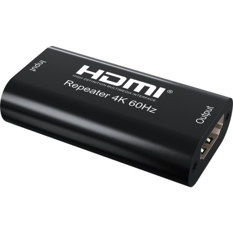 Techly IDATA HDMI2-RIP4KT przedłużacz AV Wzmacniacz AV Czarny