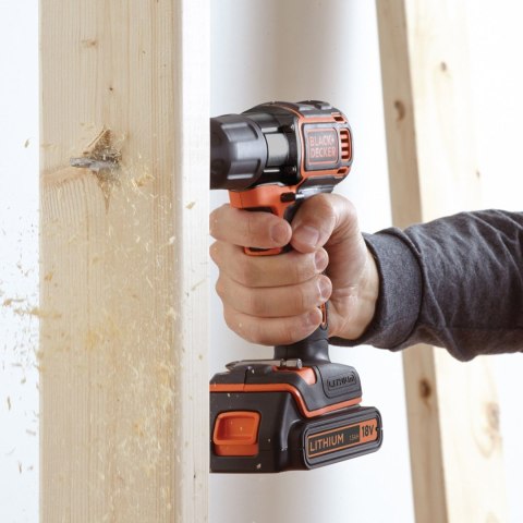 Black & Decker ASD18KB-QW wiertło Czarny, Pomarańczowy