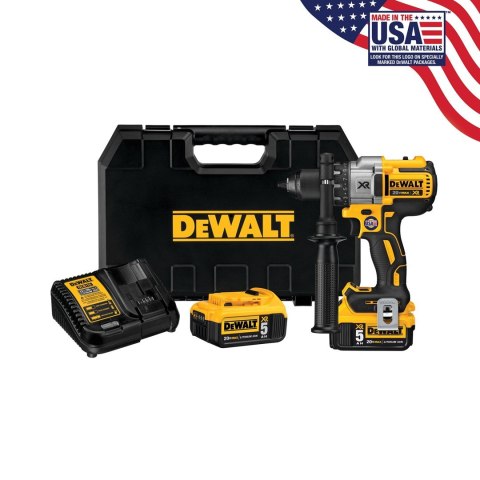 DeWALT DCD991P2 Czarny, Szary, Żółty 2000 RPM