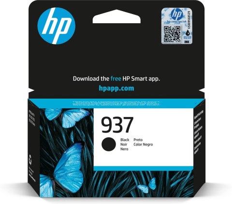 HP Oryginalny wkład z czarnym atramentem 937