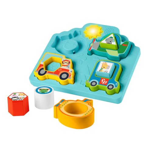 Fisher-Price HRP31 puzzle Rama puzzli 4 szt. Pojazdy