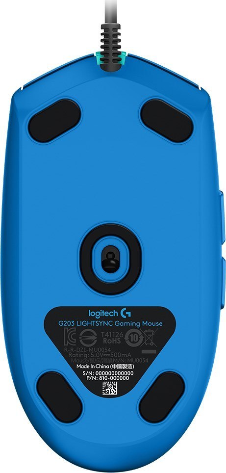 Mysz gamingowa Logitech G203 Lightsync niebieska