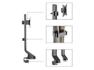 Uchwyt biurkowy do monitora Maclean MC-853 (biurkowy; 17" - 32"; max. 8kg)