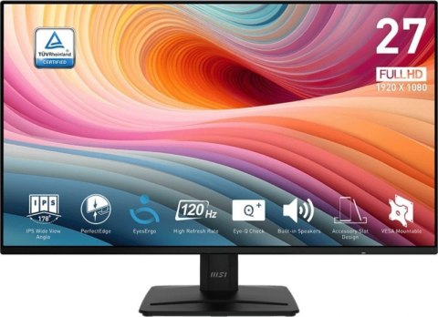 Monitor MSI PRO MP271A E2 (27" /IPS /120Hz /1920 x 1080 /Czarny)