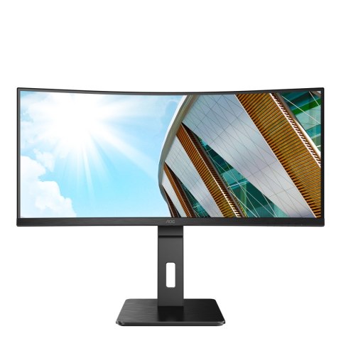 AOC P2 CU34P2A LED display 86,4 cm (34") 3440 x 1440 px Quad HD Czarny