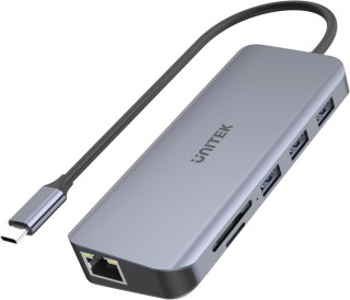 Hub USB Unitek USB-C 3xUSB 3.1 PD HDMI SD VGA RJ45