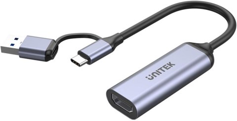 Unitek Grabber video USB-C/A, 4K HDMI 1.4b