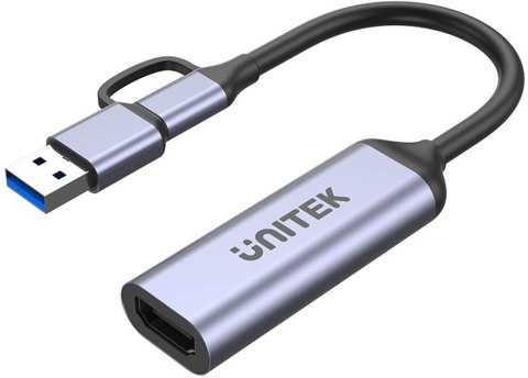 Unitek Grabber video USB-C/A, 4K HDMI 1.4b