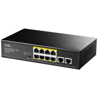 Switch CUDY FS1010P 8-Port 10/100M PoE+ 120W 2xUplink