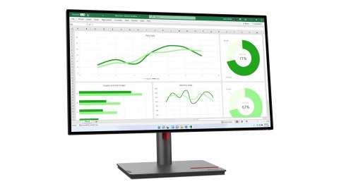 Lenovo ThinkVision P27q-30 LED display 68,6 cm (27") 2560 x 1440 px Quad HD Czarny