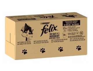 PURINA Felix MIX Smaków - mokra karma dla kota - 120x85 g