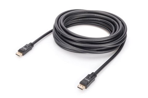 Kabel DisplayPort DIGITUS z zatrzaskami 4K 60Hz UHD Typ DP/DP M/M czarny 10m