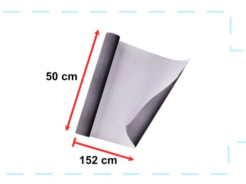 Folia odcinek metalic szczotkowana grafit 1,52x0,5m