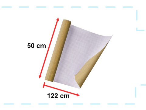 Folia odcinek samoprzylepna okleina tapeta tajski dąb tekowy 1,22x0,5m